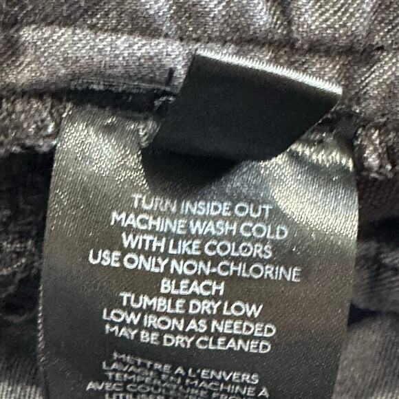 Anthropologie Sz 10 Embroidered Side Stripe Black Straight Leg Pants Aztek Boho - Picture 8 of 14